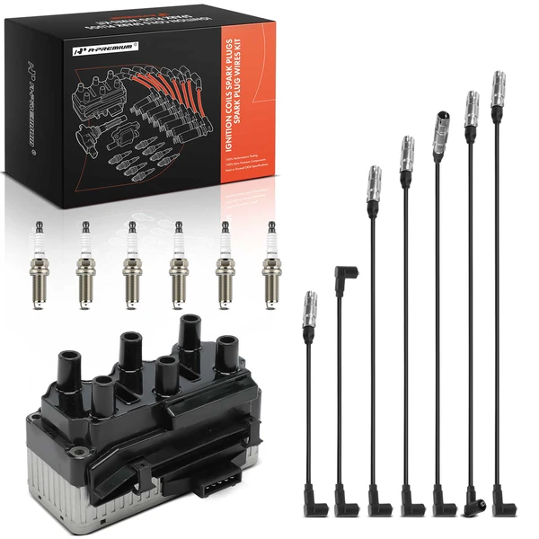 A-Premium APIC1288 Ignition Coil Spark Plug and Wire Kit