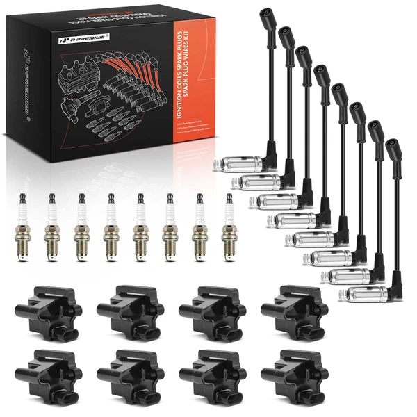 A-Premium APIC1305 Ignition Coil Spark Plug and Wire Kit