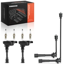 1999-2001 Suzuki Esteem Ignition Coil Spark Plug and Wire Kit Set of 8 Iridium Series, 3-Blade Terminal A-Premium APIC1307