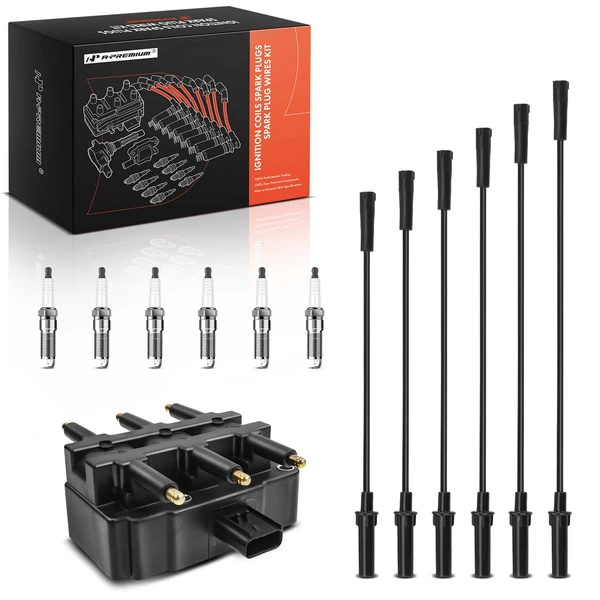 A-Premium APIC1310 Ignition Coil Spark Plug and Wire Kit