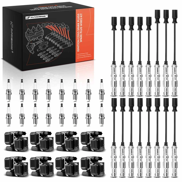 A-Premium APIC1318 2000-2004 Mercedes-Benz S500 Ignition Coil Spark Plug and Wire Kit