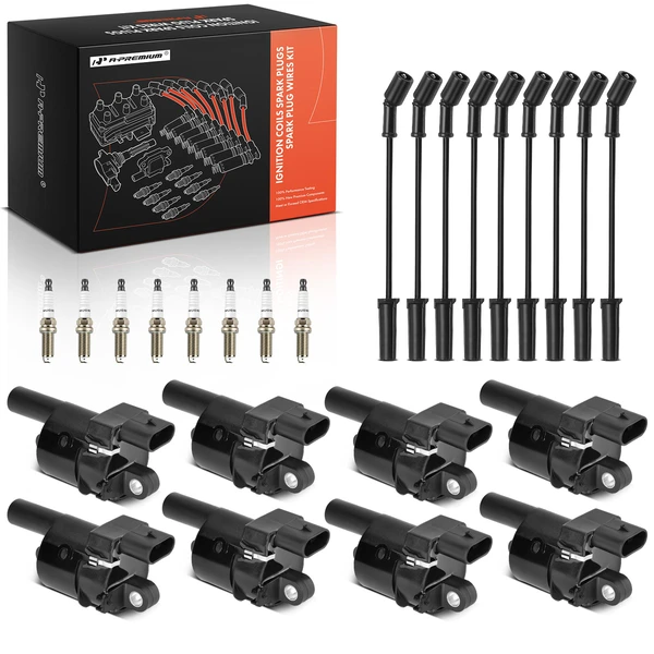 A-Premium APIC1324 Ignition Coil Spark Plug and Wire Kit