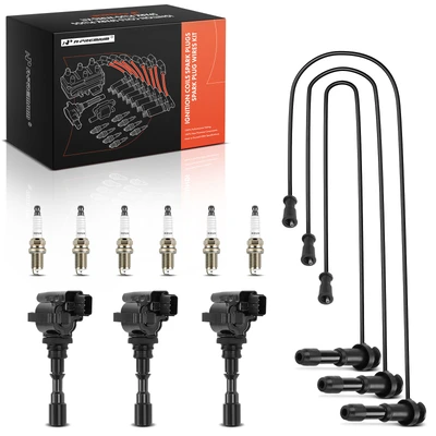 3 Pcs Ignition Coils & 6 Pcs Iridium Spark Plugs & 3 Pcs Wires