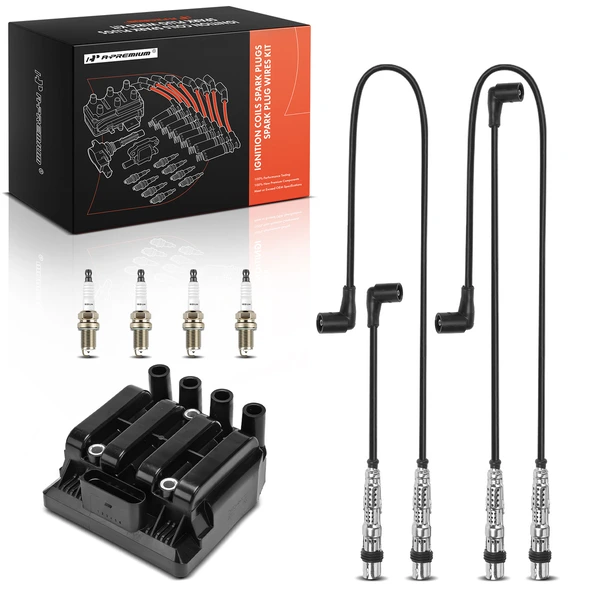 A-Premium APIC1333 Ignition Coil Spark Plug and Wire Kit