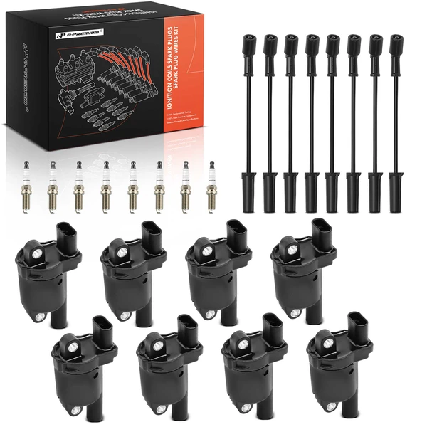 A-Premium APIC1345 Ignition Coil Spark Plug and Wire Kit