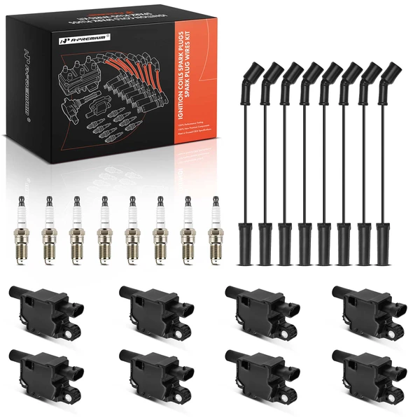 A-Premium APIC1346 Ignition Coil Spark Plug and Wire Kit
