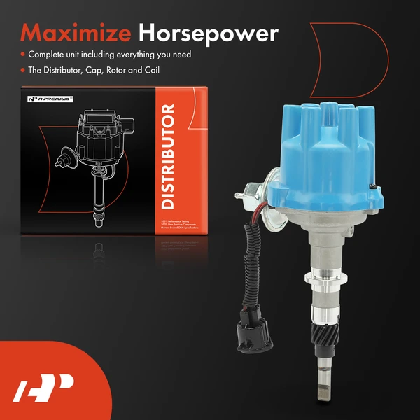 Ignition Distributor with Cap & Rotor for Jeep Cherokee Wrangler AMC Eagle