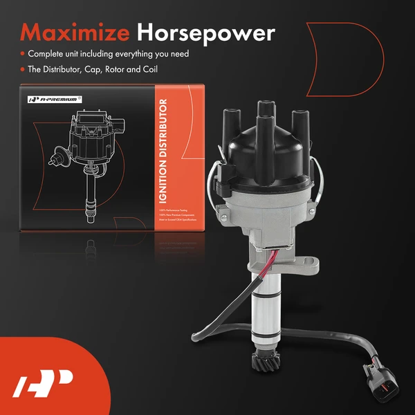 Ignition Distributor with Cap & Rotor for Hyundai Sonata Dodge Ram 50 Mitsubishi