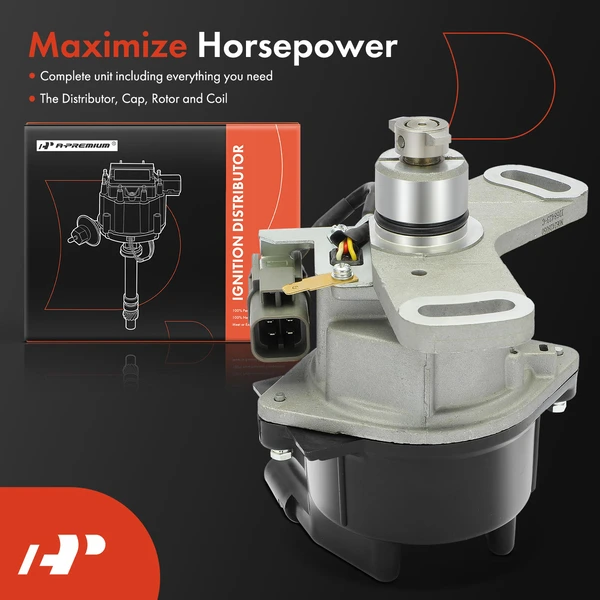 Ignition Distributor with Cap & Rotor for Nissan Axxess 1990-1993 Stanza 1990-1992