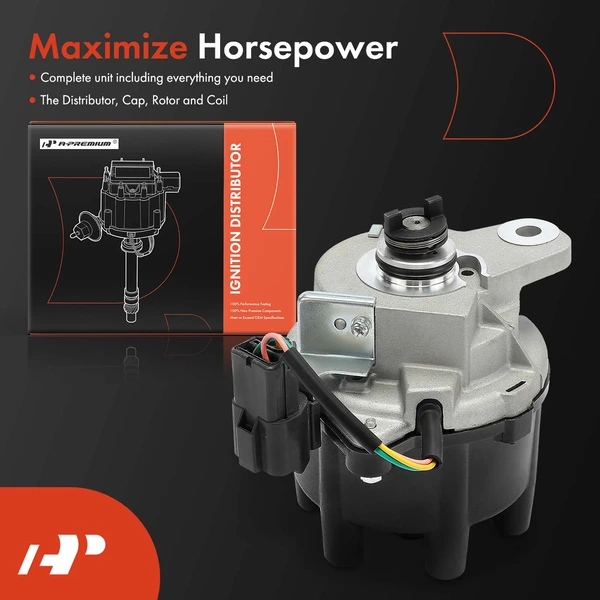 Ignition Distributor with Cap & Rotor for Honda Accord 1995-1997 V6 2.7L