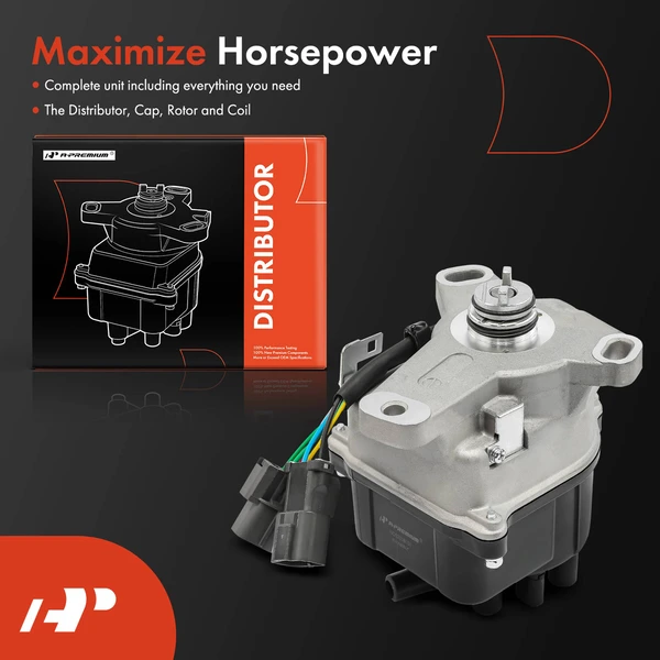 Electronic Distributor with Ignition Module & Cap & Rotor for Honda Prelude