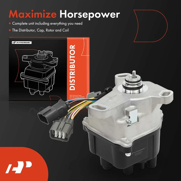 Ignition Distributor with Cap & Rotor for Honda Prelude 1993-1996 L4 2.2L JDM
