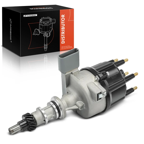 Ignition Distributor with Cap & Rotor for 1987-1991 Ford E-350 Econoline Club Wagon