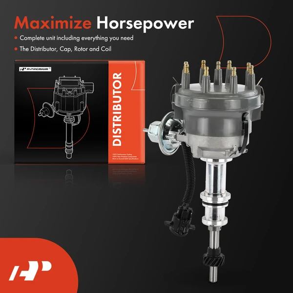 Ignition Distributor with Cap & Rotor for Ford F-150 F-250 Mustang Lincoln