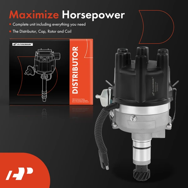 Ignition Distributor with Cap & Rotor for Chrysler Town & Country Dodge Plymouth