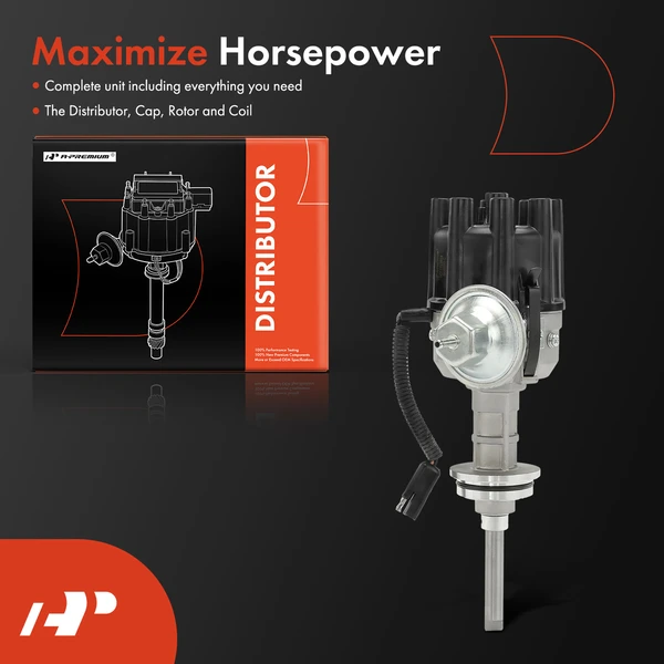 Ignition Distributor with Cap & Rotor for Chrysler Imperial Dodge Charger