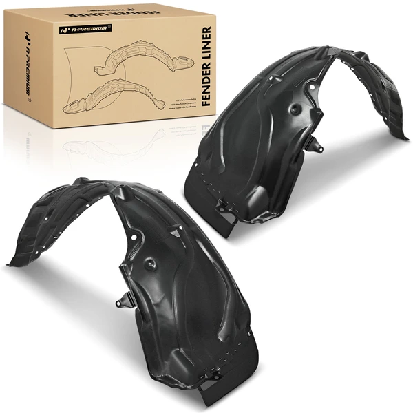 2 Pcs Front Inner Fender Liners with Insulation Foam for 2010-2015 Mazda CX-9