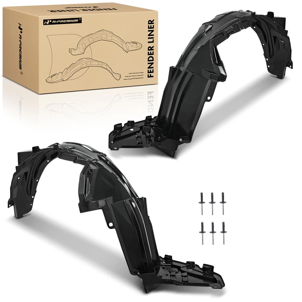 A-Premium APIF252 Fender Liner Front Driver & Passenger