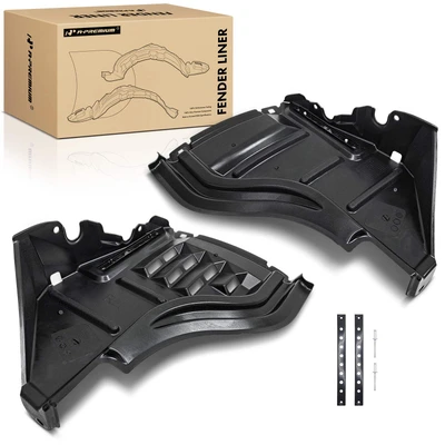2 Pcs Front Inner Fender Liners with Steel Bumper