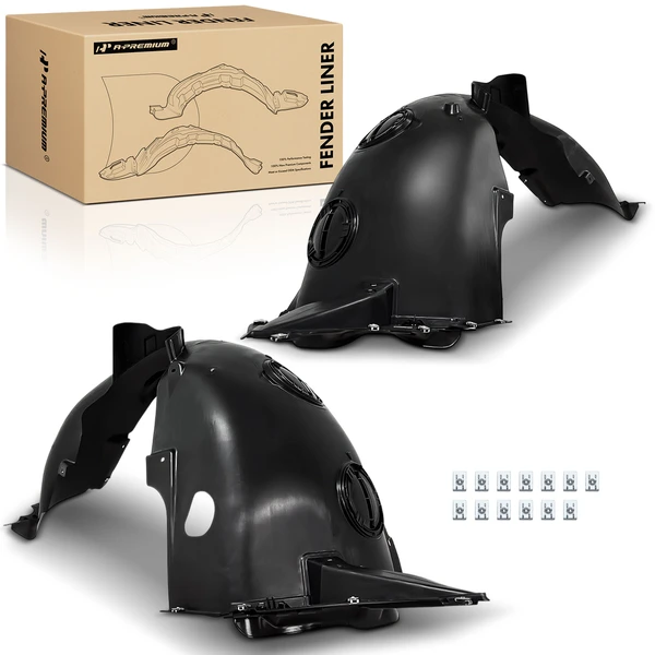 A-Premium APIF255 Fender Liner Front Driver & Passenger