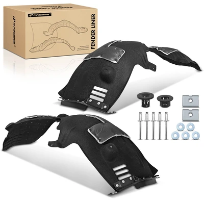 2 Pcs Front Inner Fender Liners with Insulation Foam