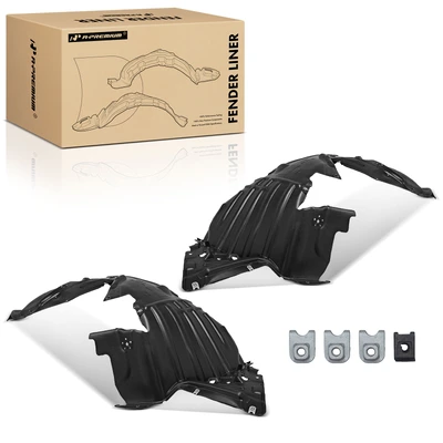 2 Pcs Front Inner Fender Liners with Clips