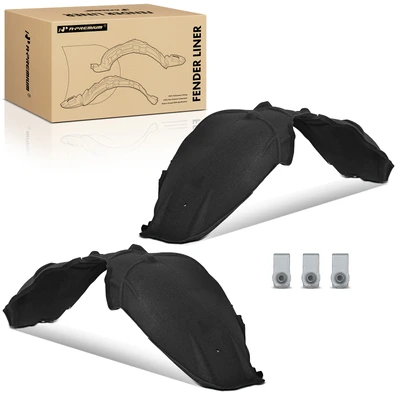 2 Pcs Front Inner Fender Liners with clips