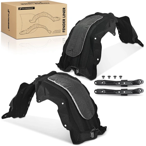 2 Pcs Front Inner Fender Liners with Insulation Foam for 2022-2024 Lexus NX450h+