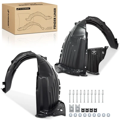 2 Pcs Front PP Durable Inner Fender Liners Splash Shield