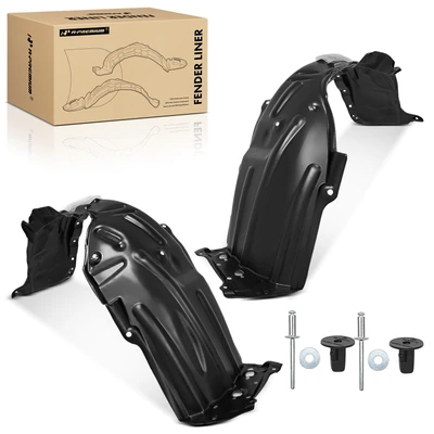 2 Pcs Front Inner Fender Liners with Insulation Foam