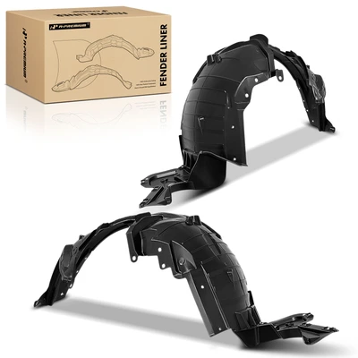 2 Pcs Front Inner Fender Liner Dustproof PP