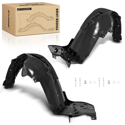 2 Pcs Front Inner Fender Liners with Insulation Foam