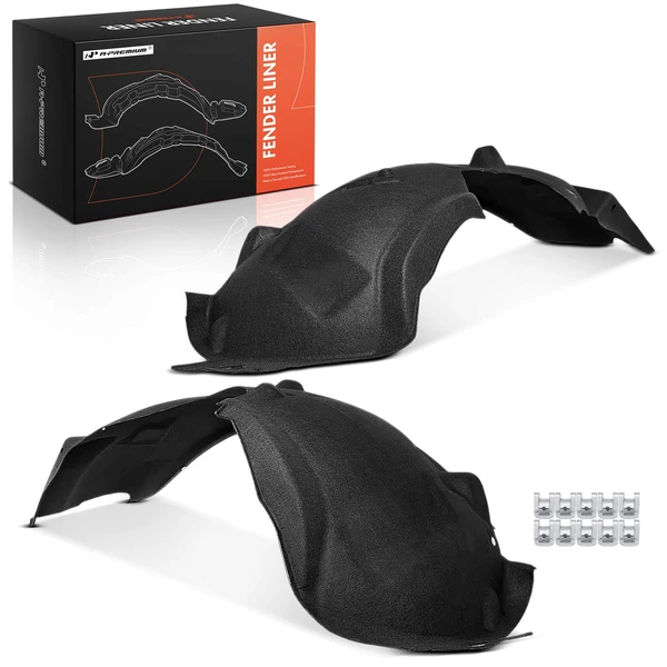 A-Premium APIF320 Fender Liner Front Driver & Passenger