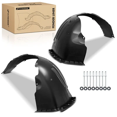 2 Pcs Front Inner Fender Liners with Insulation Foam