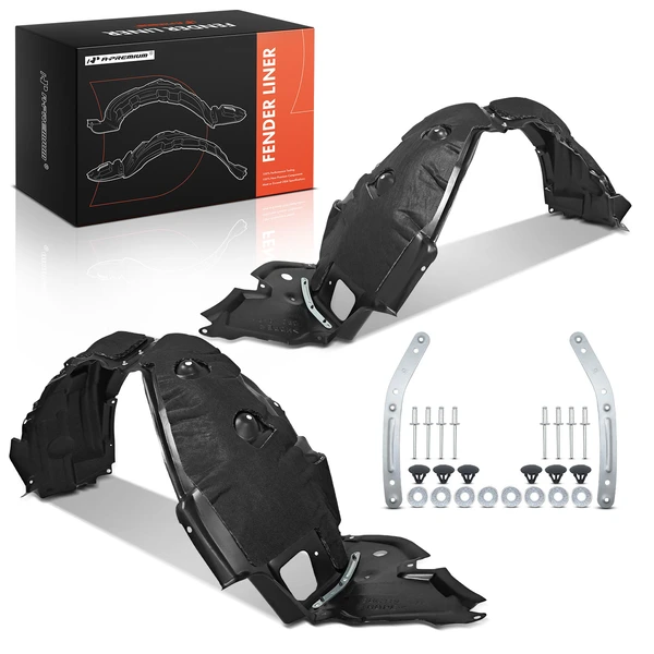 2 Pcs Front Inner Fender Liners with Insulation Foam for 2011-2013 Lexus IS350