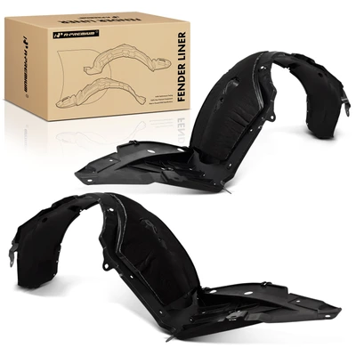 2 Pcs Front Inner Fender Liners with Insulation Foam