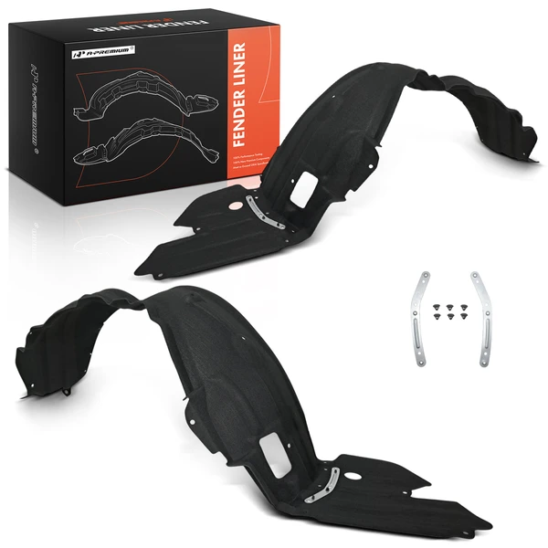 A-Premium APIF335 Fender Liner Front Driver & Passenger
