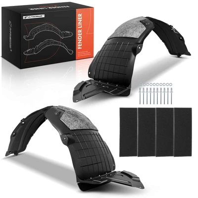2 Pcs Front Inner Fender Liners with Insulation Foam