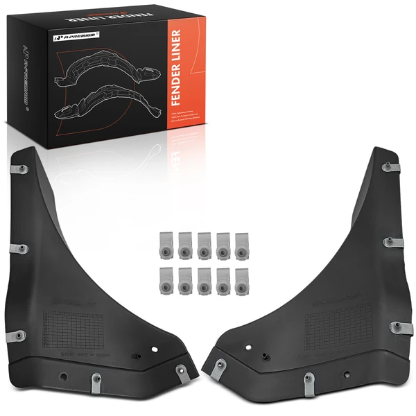 A-Premium APIF350 Fender Liner Front Driver & Passenger