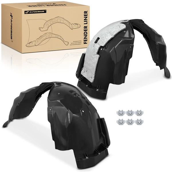 A-Premium APIF355 Fender Liner Front Driver & Passenger