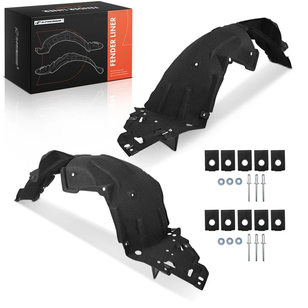 A-Premium APIF363 Fender Liner Front Driver & Passenger