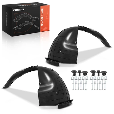 2 Pcs Front Inner Fender Liners with Insulation Foam
