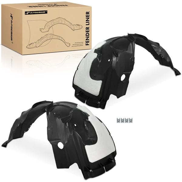 A-Premium APIF380 Fender Liner Front Driver & Passenger