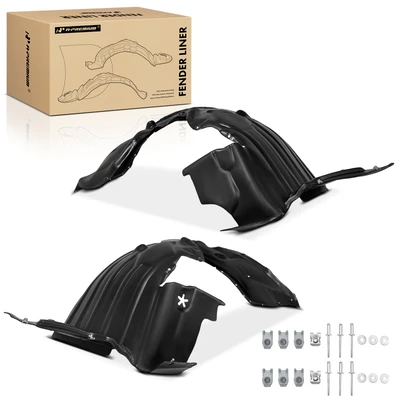 2 Pcs Front Inner Fender Liners with Insulation Foam
