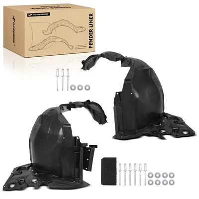 2 Pcs Front PP Inner Fender Liners Splash Guard Shield