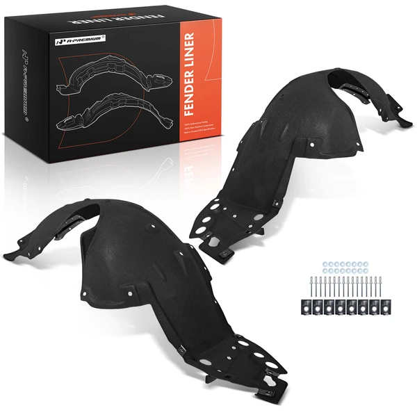 A-Premium APIF389 Fender Liner Front Driver & Passenger