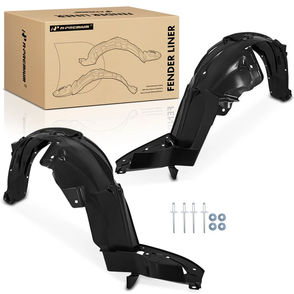 A-Premium APIF393 Fender Liner Front Driver & Passenger