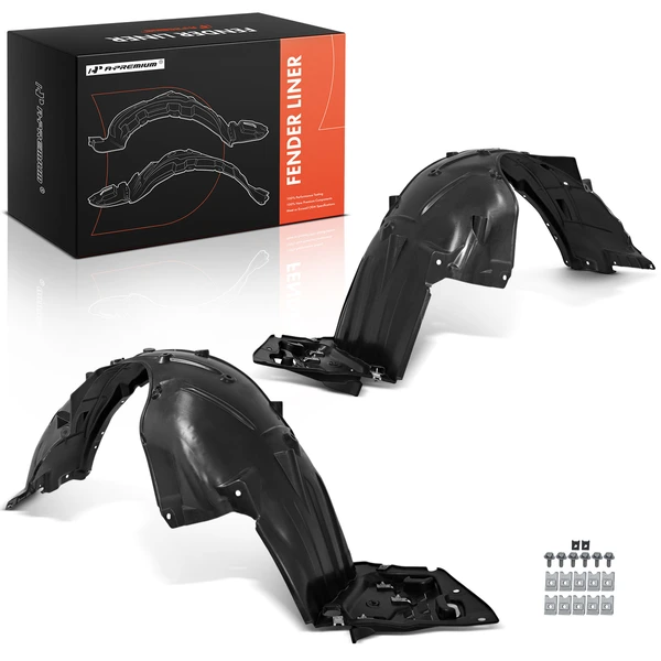 A-Premium APIF395 Fender Liner Front Driver & Passenger