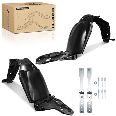 2 Pcs Front Inner Fender Liners with Insulation Foam