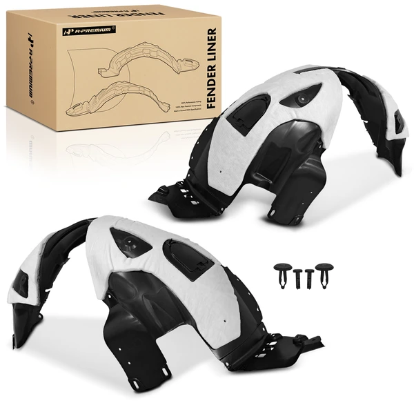 A-Premium APIF398 Fender Liner Front Driver & Passenger